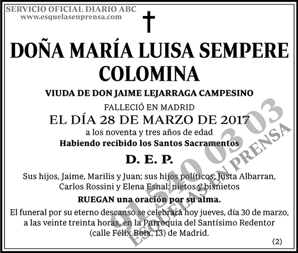 María Luisa Sempere Colomina